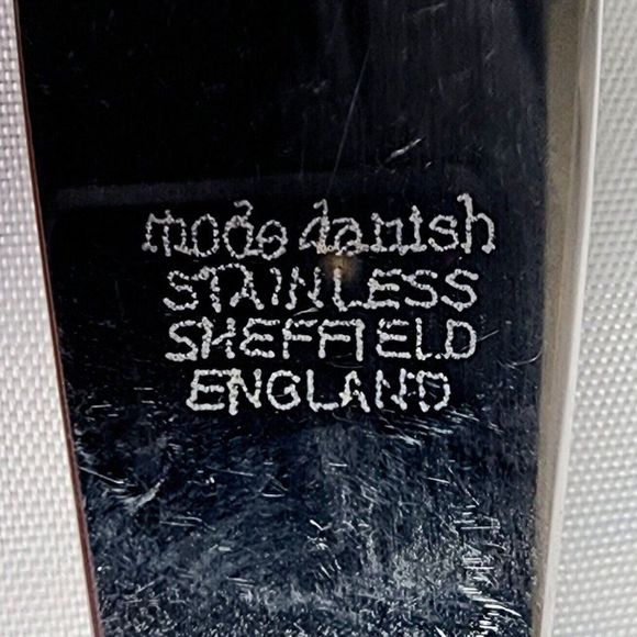 Mid Century Mode Danish Sheffield England‎ Teak Wood Handled 3-Piece Set - Picture 4 of 9